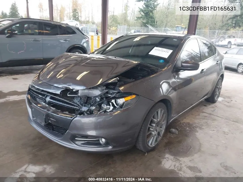 2015 Dodge Dart Sxt VIN: 1C3CDFBB1FD165631 Lot: 40832416