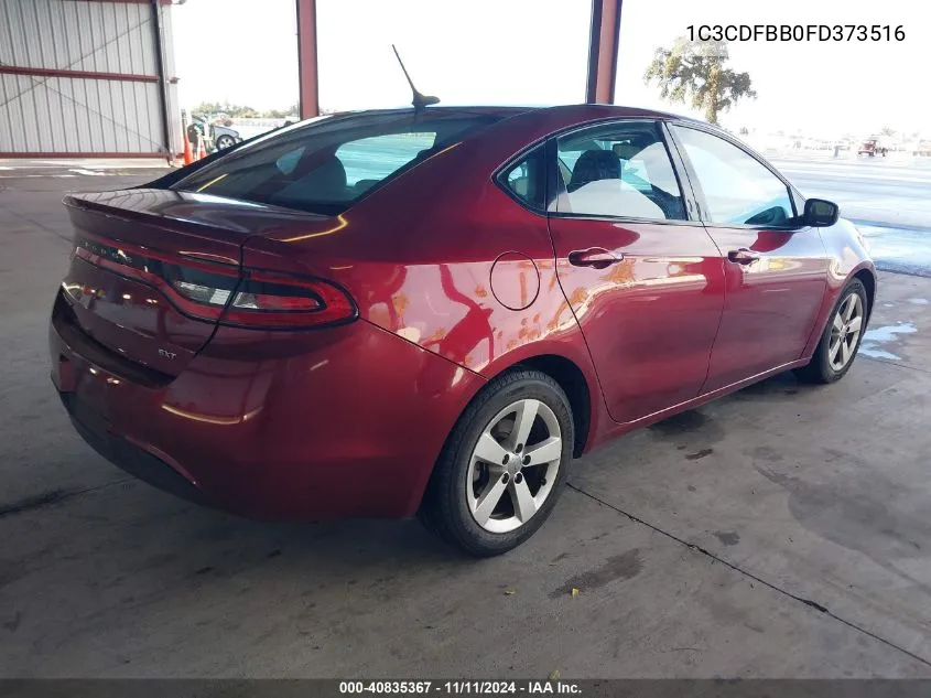 2015 Dodge Dart Sxt VIN: 1C3CDFBB0FD373516 Lot: 40835367