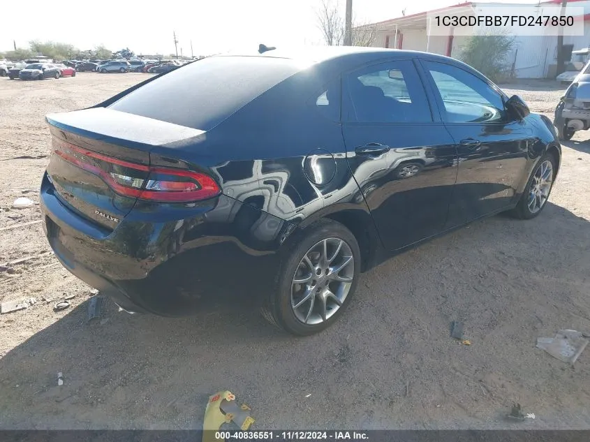 1C3CDFBB7FD247850 2015 Dodge Dart Sxt