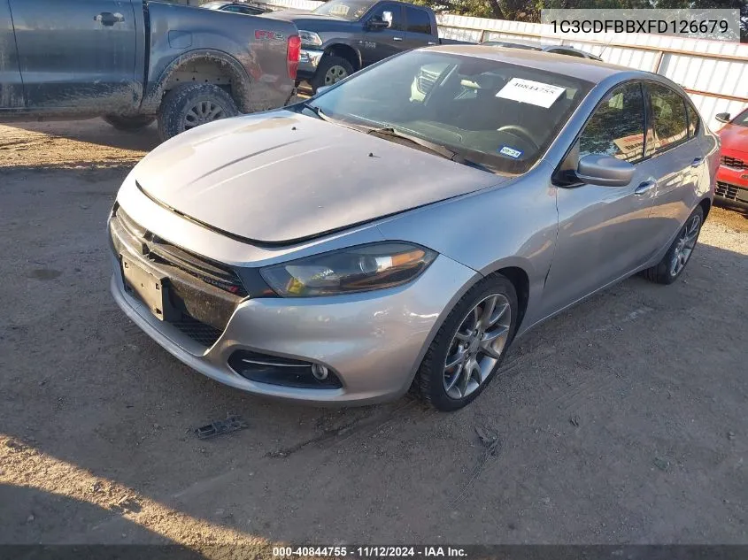 2015 Dodge Dart Sxt VIN: 1C3CDFBBXFD126679 Lot: 40844755