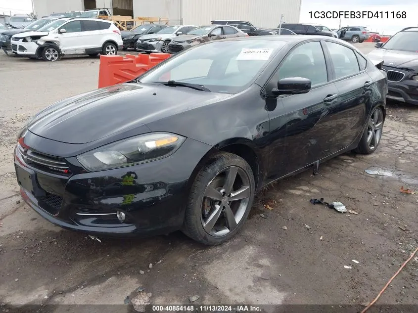 2015 Dodge Dart Gt VIN: 1C3CDFEB3FD411168 Lot: 40854148