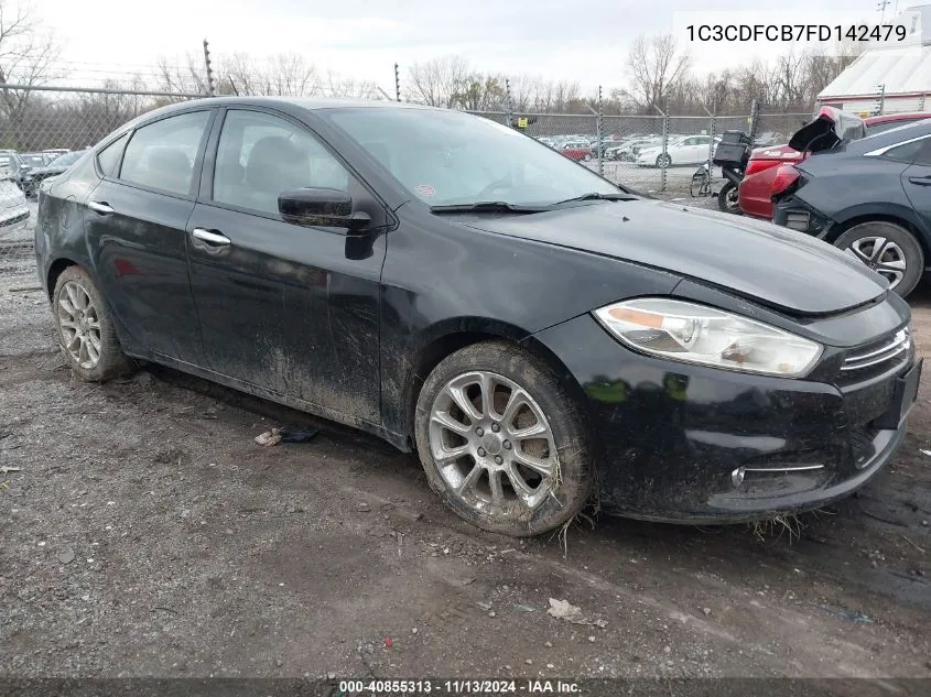 2015 Dodge Dart Limited VIN: 1C3CDFCB7FD142479 Lot: 40855313