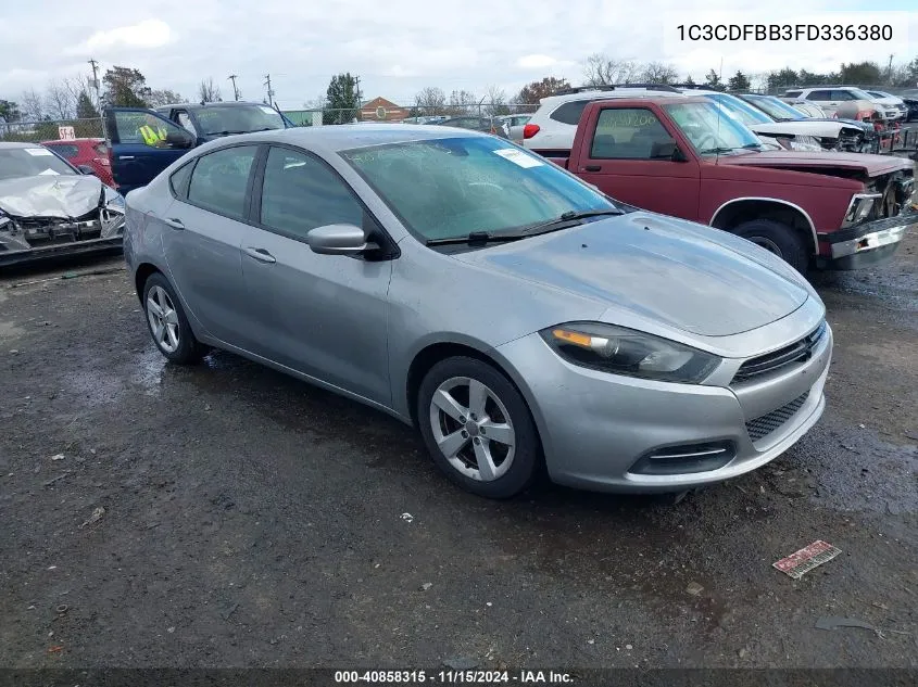 2015 Dodge Dart Sxt VIN: 1C3CDFBB3FD336380 Lot: 40858315