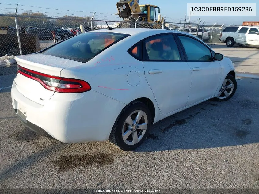 2015 Dodge Dart Sxt VIN: 1C3CDFBB9FD159236 Lot: 40867146