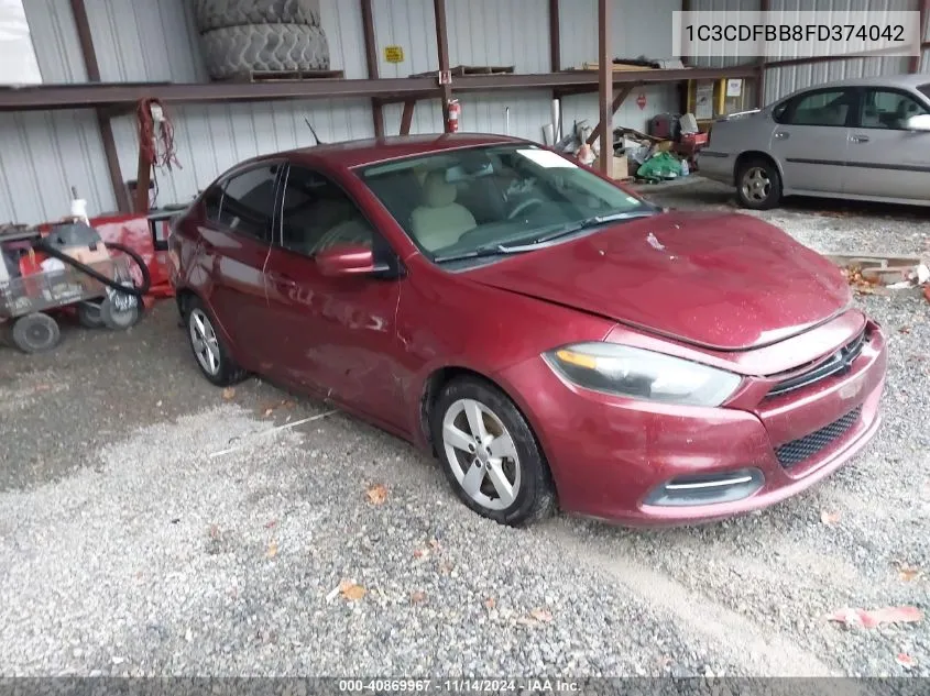 2015 Dodge Dart Sxt VIN: 1C3CDFBB8FD374042 Lot: 40869967