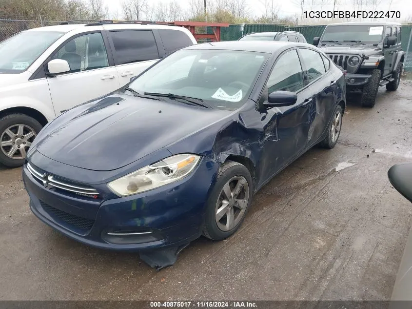 2015 Dodge Dart Sxt VIN: 1C3CDFBB4FD222470 Lot: 40875017