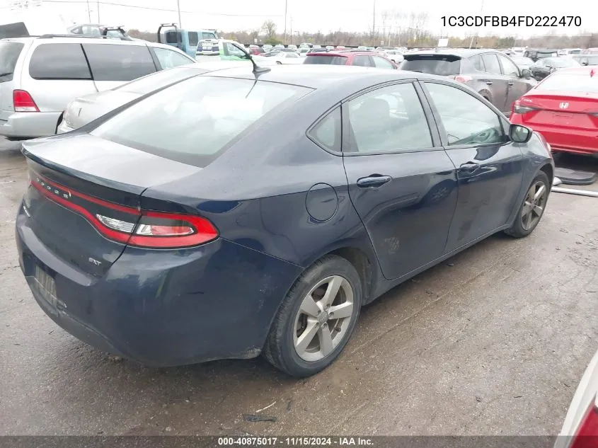 2015 Dodge Dart Sxt VIN: 1C3CDFBB4FD222470 Lot: 40875017