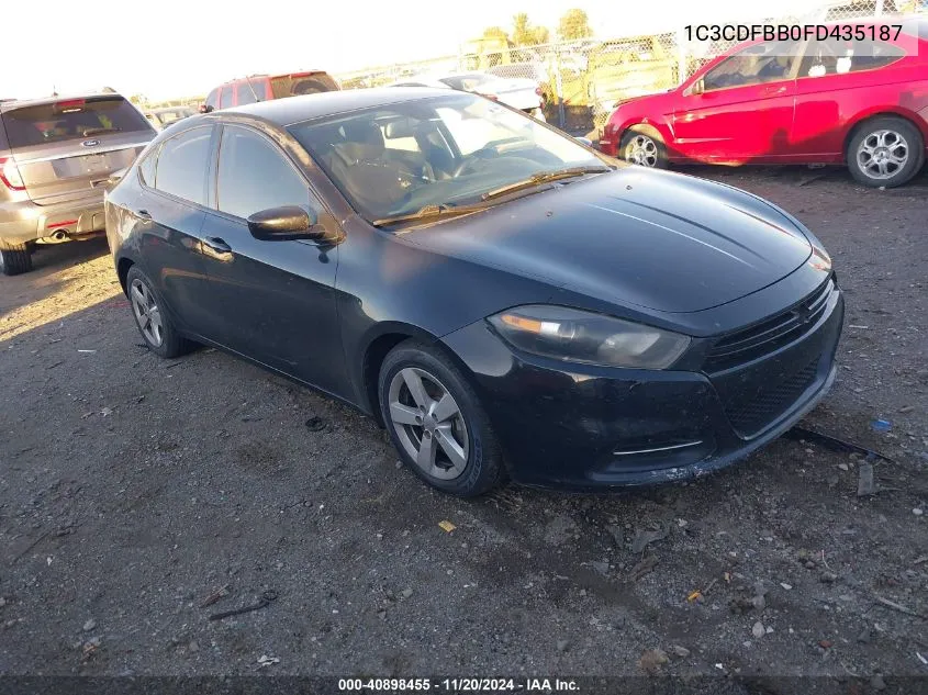 2015 Dodge Dart Sxt VIN: 1C3CDFBB0FD435187 Lot: 40898455