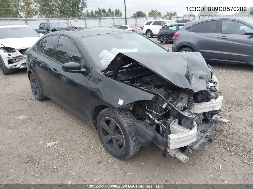 1C3CDFBB9GD570282 2016 Dodge Dart Sxt