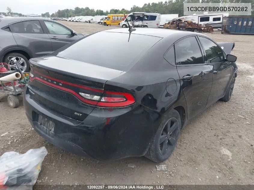 1C3CDFBB9GD570282 2016 Dodge Dart Sxt