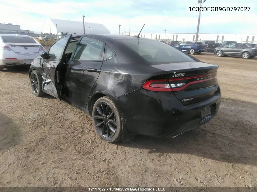 2016 Dodge Dart Gt Sport VIN: 1C3CDFGB9GD797027 Lot: 12117827