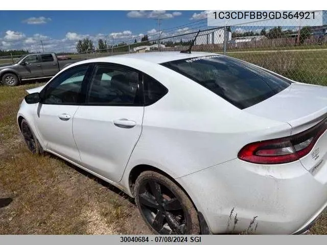 1C3CDFBB9GD564921 2016 Dodge Dart Sxt