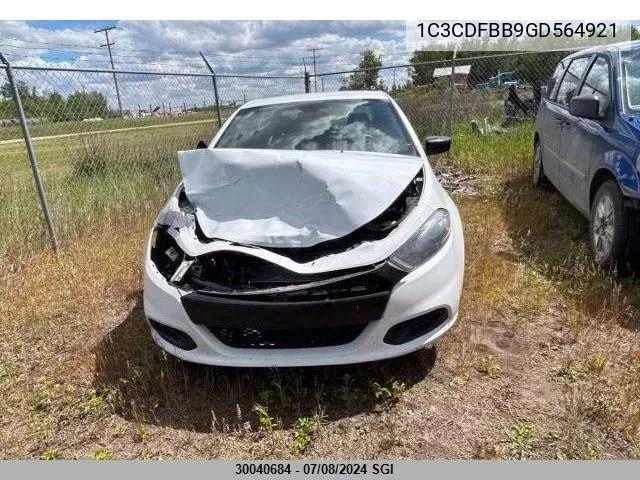 1C3CDFBB9GD564921 2016 Dodge Dart Sxt