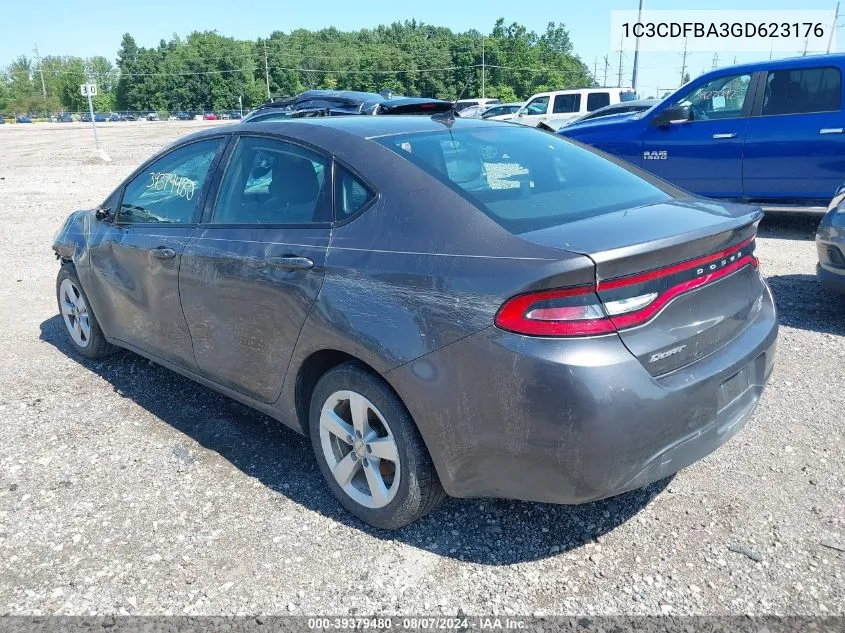 1C3CDFBA3GD623176 2016 Dodge Dart Sxt