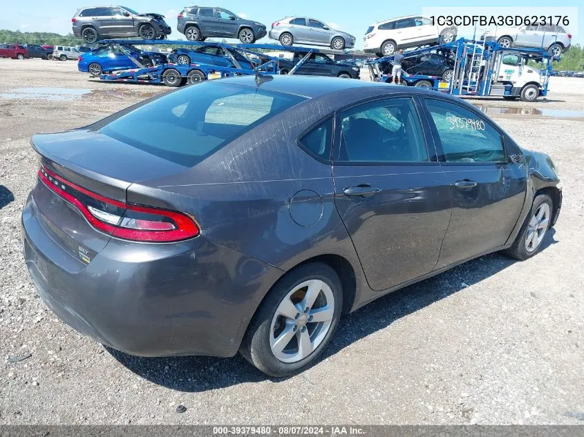 1C3CDFBA3GD623176 2016 Dodge Dart Sxt