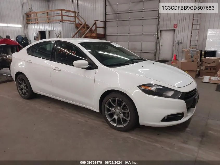 1C3CDFBB9GD507683 2016 Dodge Dart Sxt