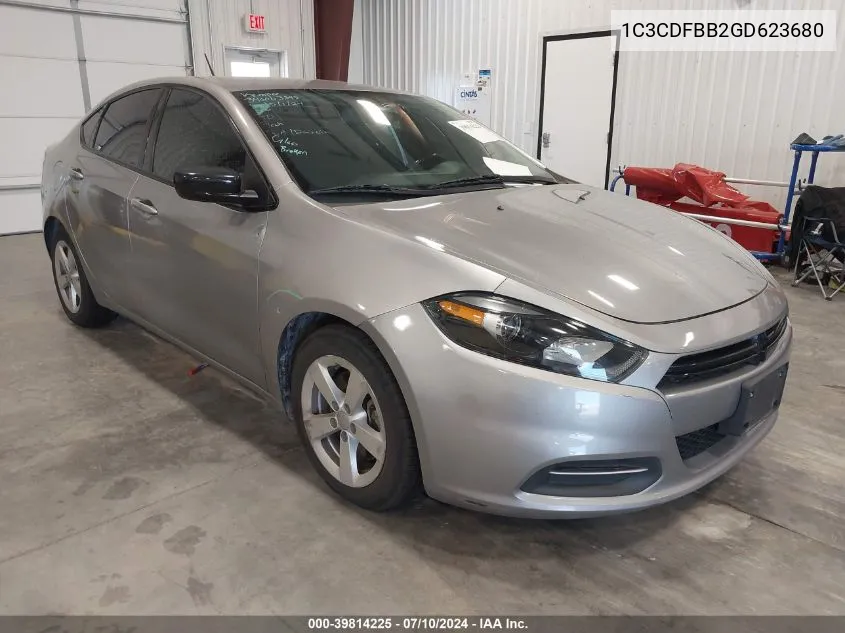 1C3CDFBB2GD623680 2016 Dodge Dart Sxt