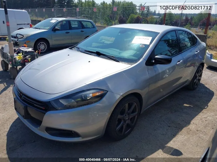 1C3CDFFA2GD821712 2016 Dodge Dart Sxt Sport Blacktop