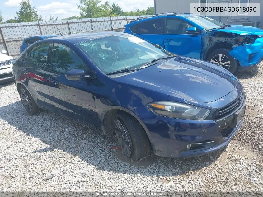 1C3CDFBB4GD518090 2016 Dodge Dart Sxt