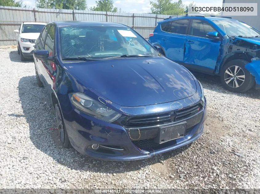 1C3CDFBB4GD518090 2016 Dodge Dart Sxt