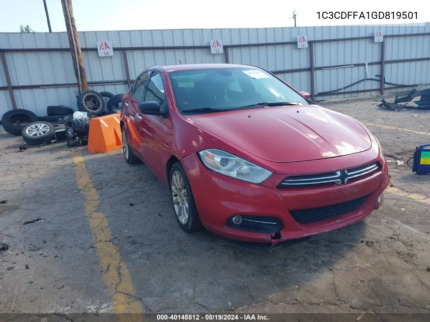 1C3CDFFA1GD819501 2016 Dodge Dart Sxt Sport