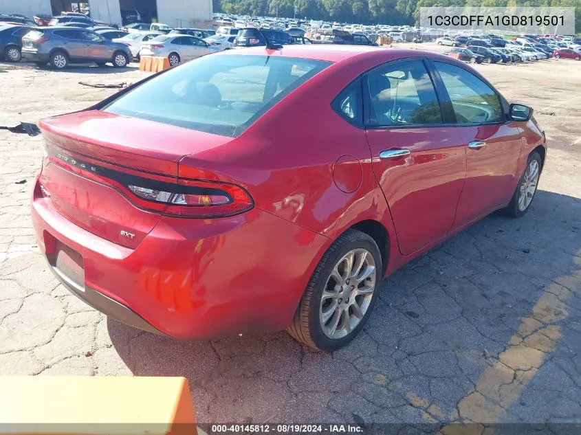 1C3CDFFA1GD819501 2016 Dodge Dart Sxt Sport