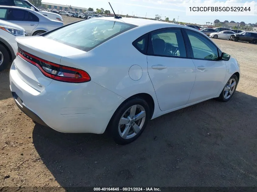 1C3CDFBB5GD529244 2016 Dodge Dart Sxt