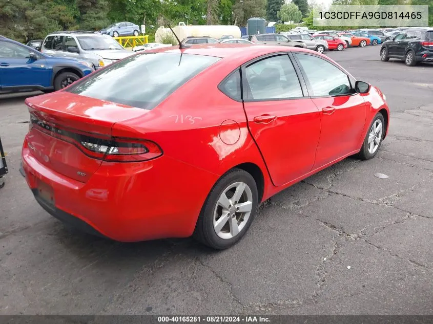 2016 Dodge Dart Sxt Sport VIN: 1C3CDFFA9GD814465 Lot: 40165281