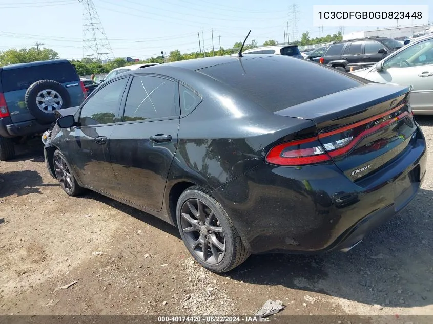 1C3CDFGB0GD823448 2016 Dodge Dart Gt Sport