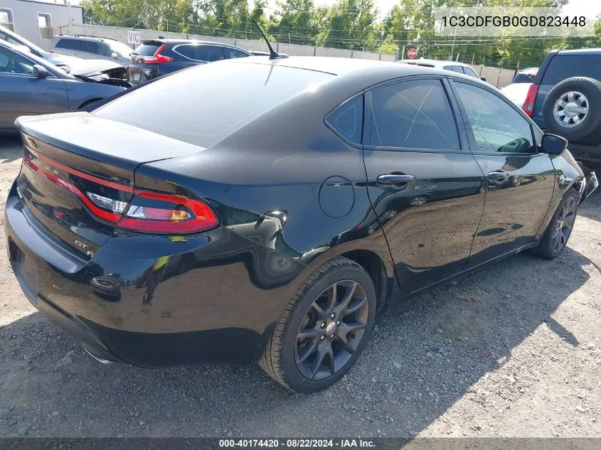 2016 Dodge Dart Gt Sport VIN: 1C3CDFGB0GD823448 Lot: 40174420