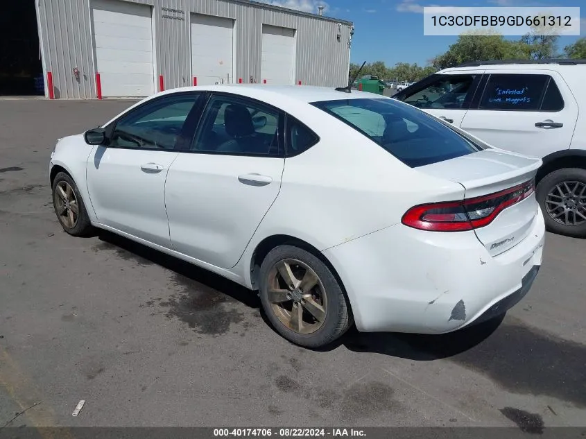 2016 Dodge Dart Sxt VIN: 1C3CDFBB9GD661312 Lot: 40174706