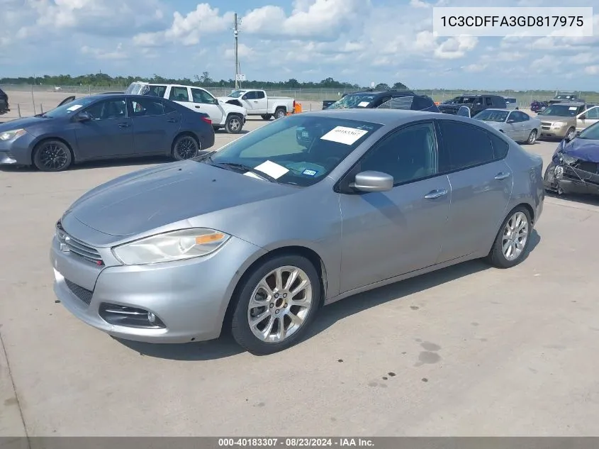 1C3CDFFA3GD817975 2016 Dodge Dart Sxt Sport