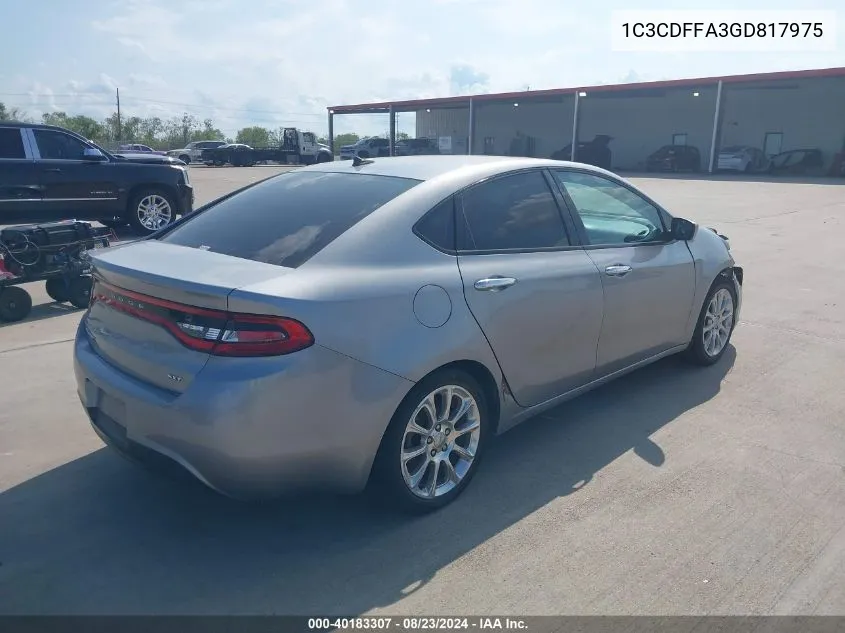 1C3CDFFA3GD817975 2016 Dodge Dart Sxt Sport