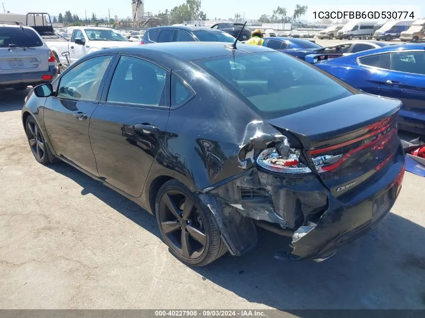 1C3CDFBB6GD530774 2016 Dodge Dart Sxt