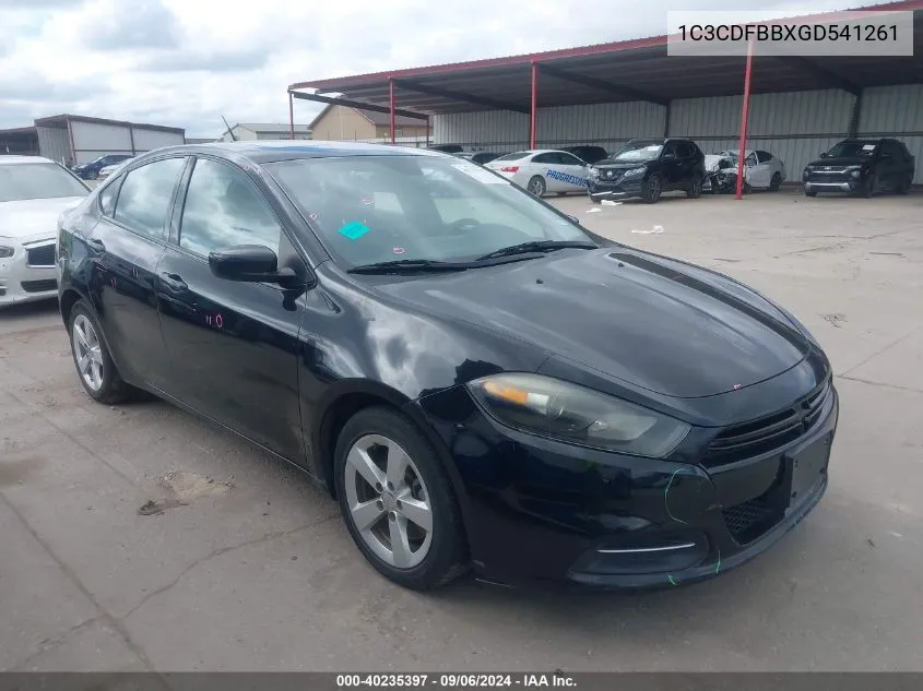 2016 Dodge Dart Sxt VIN: 1C3CDFBBXGD541261 Lot: 40235397