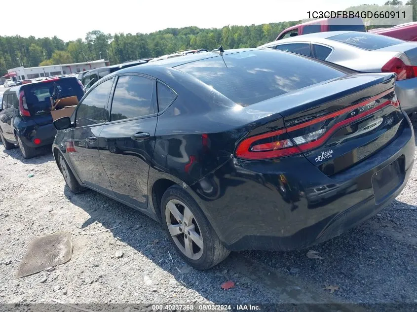 1C3CDFBB4GD660911 2016 Dodge Dart Sxt