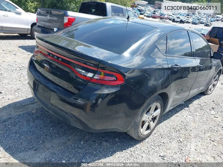 2016 Dodge Dart Sxt VIN: 1C3CDFBB4GD660911 Lot: 40237368