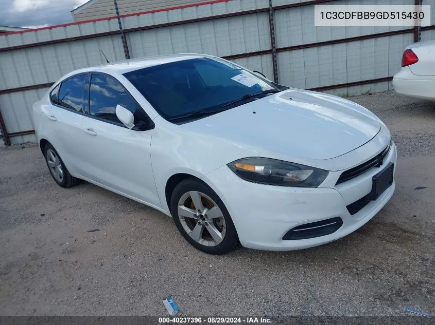 1C3CDFBB9GD515430 2016 Dodge Dart Sxt