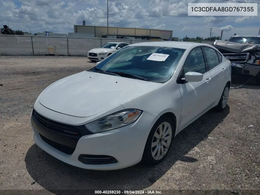 1C3CDFAA8GD767355 2016 Dodge Dart Se