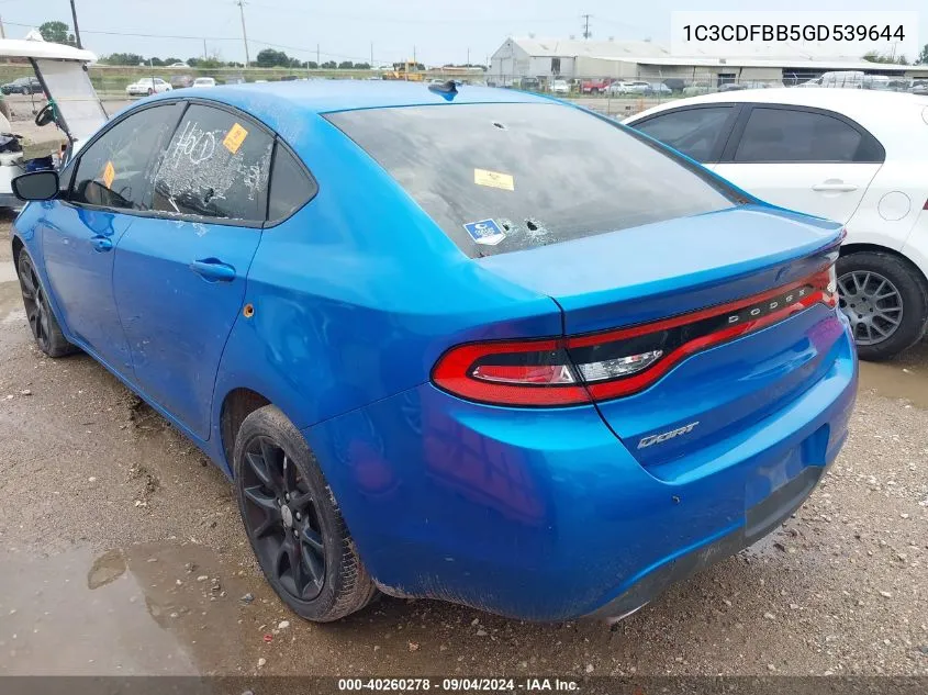 1C3CDFBB5GD539644 2016 Dodge Dart Sxt