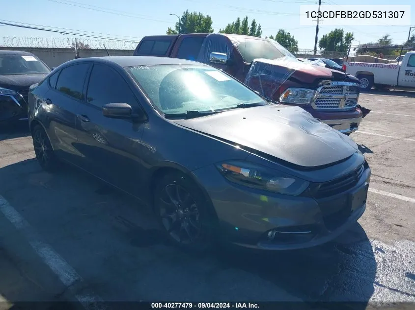 1C3CDFBB2GD531307 2016 Dodge Dart Sxt