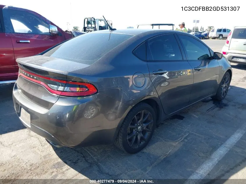 1C3CDFBB2GD531307 2016 Dodge Dart Sxt