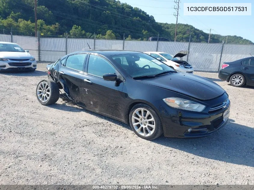 1C3CDFCB5GD517531 2016 Dodge Dart Limited