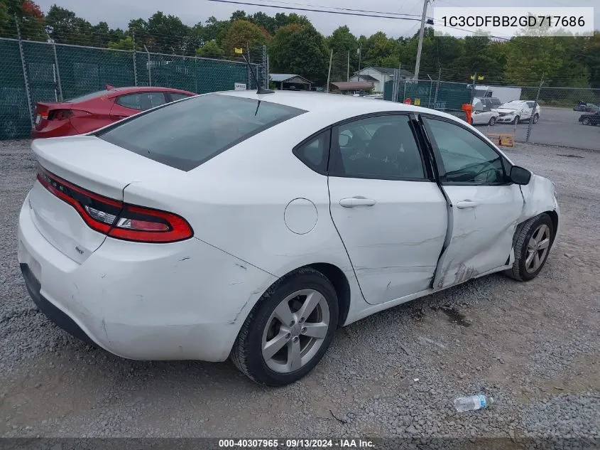 2016 Dodge Dart Sxt VIN: 1C3CDFBB2GD717686 Lot: 40307965