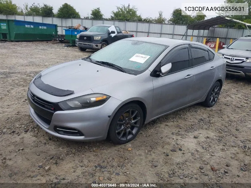 2016 Dodge Dart Se VIN: 1C3CDFAA9GD555631 Lot: 40375645