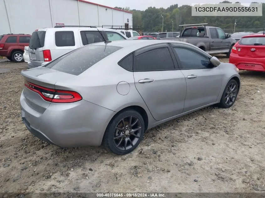 2016 Dodge Dart Se VIN: 1C3CDFAA9GD555631 Lot: 40375645