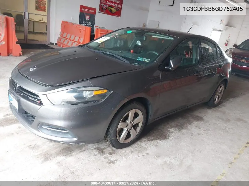 2016 Dodge Dart Sxt VIN: 1C3CDFBB6GD762405 Lot: 40439617