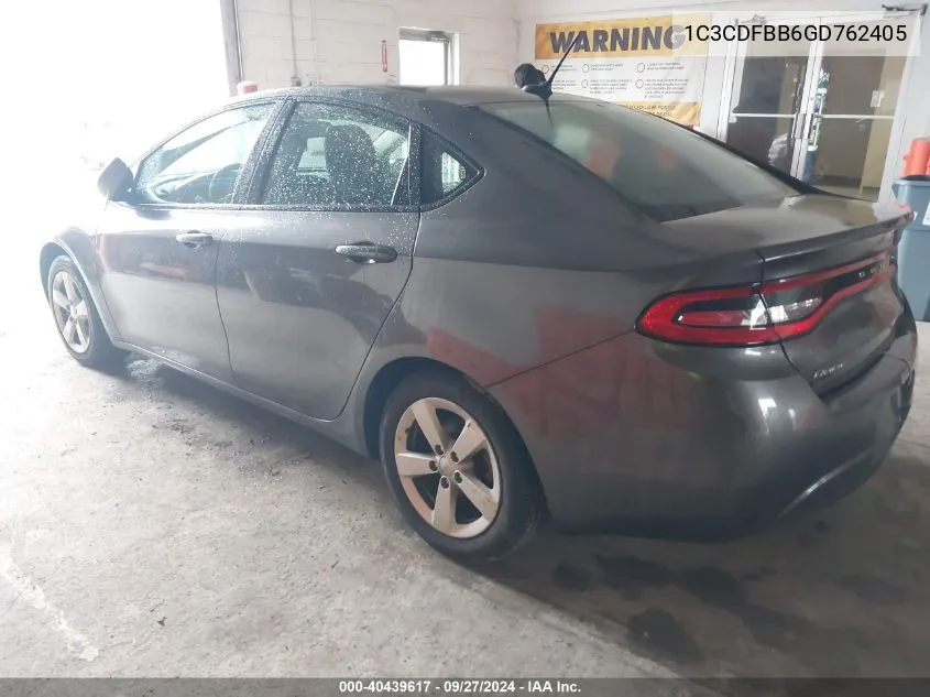 2016 Dodge Dart Sxt VIN: 1C3CDFBB6GD762405 Lot: 40439617