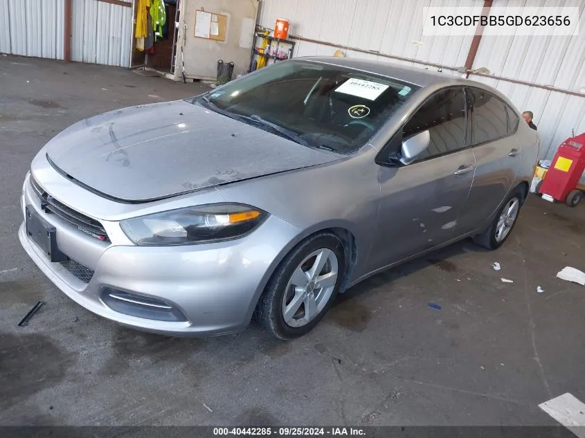 2016 Dodge Dart Sxt VIN: 1C3CDFBB5GD623656 Lot: 40442285