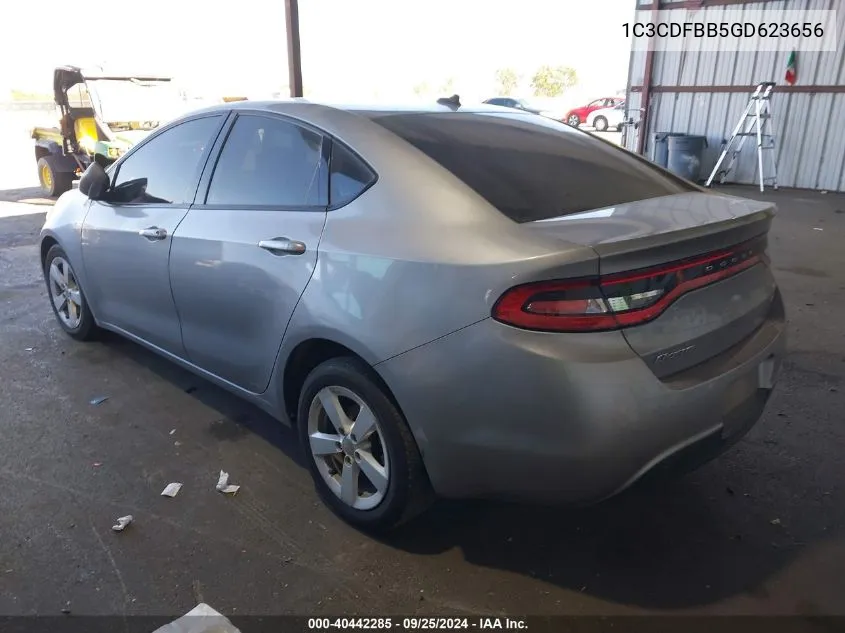 2016 Dodge Dart Sxt VIN: 1C3CDFBB5GD623656 Lot: 40442285